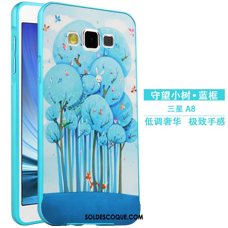 Coque Samsung Galaxy A8 Métal Étui Protection Gaufrage Dessin Animé Soldes