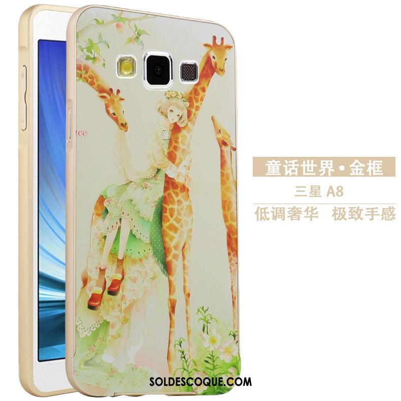 Coque Samsung Galaxy A8 Métal Étui Protection Gaufrage Dessin Animé Soldes