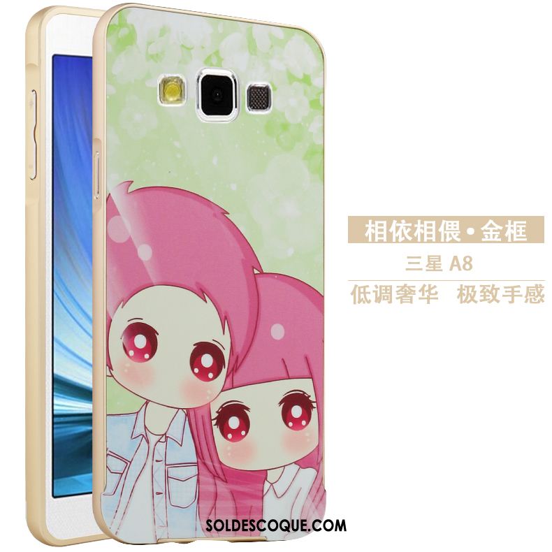 Coque Samsung Galaxy A8 Métal Étui Protection Gaufrage Dessin Animé Soldes