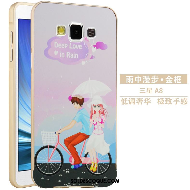 Coque Samsung Galaxy A8 Métal Étui Protection Gaufrage Dessin Animé Soldes