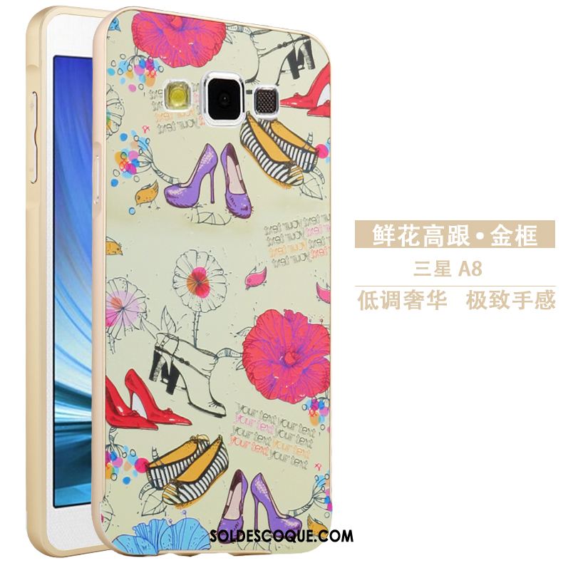 Coque Samsung Galaxy A8 Métal Étui Protection Gaufrage Dessin Animé Soldes