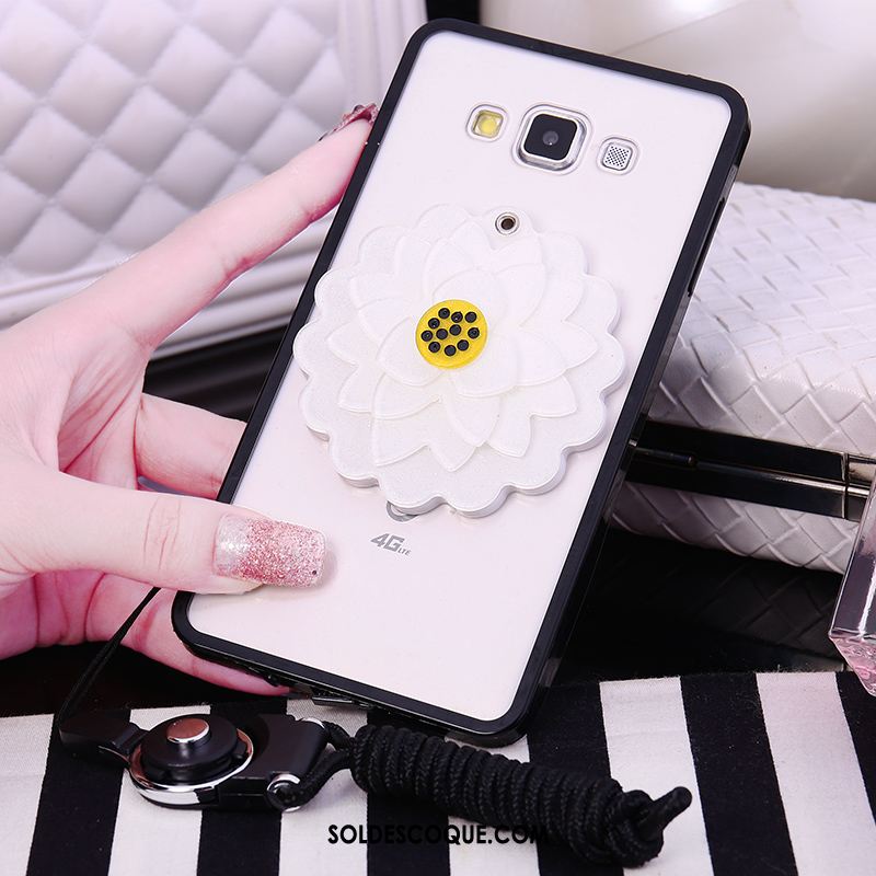 Coque Samsung Galaxy A8 Ornements Suspendus Silicone Fluide Doux Étoile Rose France