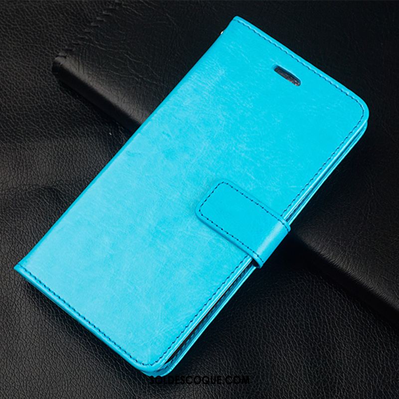 Coque Samsung Galaxy A8 Protection Étui En Cuir Bleu Téléphone Portable Étoile Pas Cher