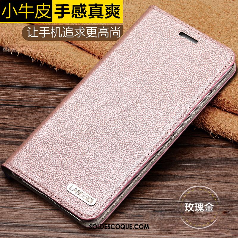 Coque Samsung Galaxy A8 Simple Étui Incassable Cuir Véritable Téléphone Portable En Vente