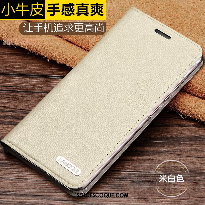 Coque Samsung Galaxy A8 Simple Étui Incassable Cuir Véritable Téléphone Portable En Vente