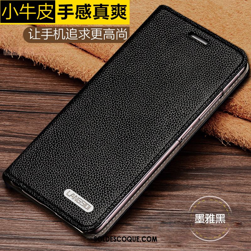 Coque Samsung Galaxy A8 Simple Étui Incassable Cuir Véritable Téléphone Portable En Vente