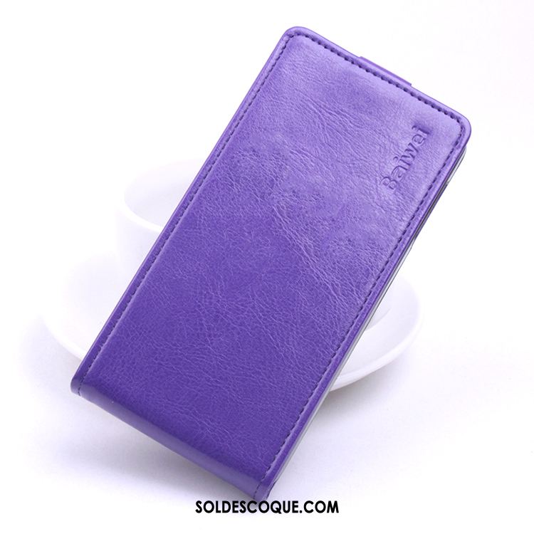 Coque Samsung Galaxy A8 Violet Incassable Protection Étui En Cuir Téléphone Portable Pas Cher