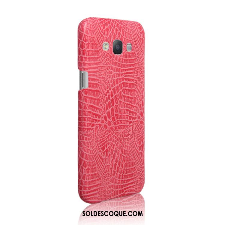 Coque Samsung Galaxy A8 Étui En Cuir Étoile Difficile Rouge Protection Pas Cher