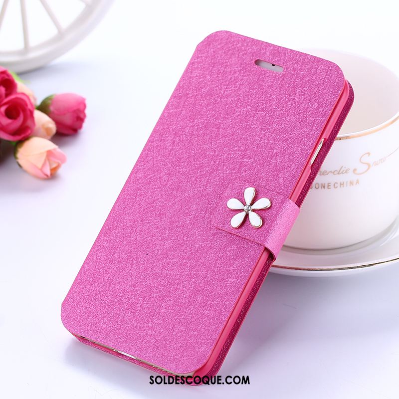 Coque Samsung Galaxy A8 Étui En Cuir Étoile Protection Clamshell Rose Housse Soldes