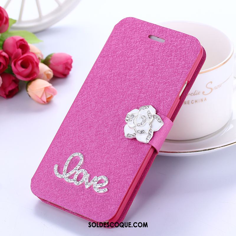 Coque Samsung Galaxy A8 Étui En Cuir Étoile Protection Clamshell Rose Housse Soldes