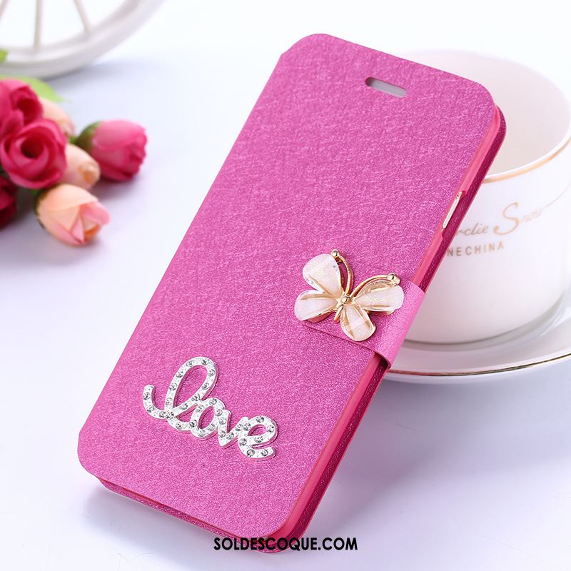 Coque Samsung Galaxy A8 Étui En Cuir Étoile Protection Clamshell Rose Housse Soldes