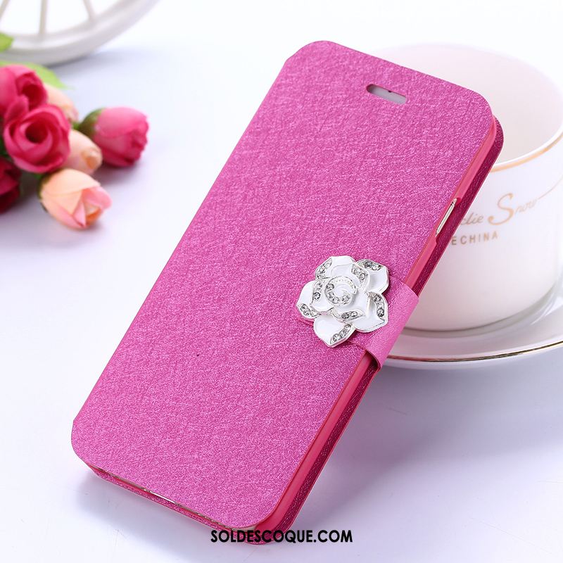 Coque Samsung Galaxy A8 Étui En Cuir Étoile Protection Clamshell Rose Housse Soldes