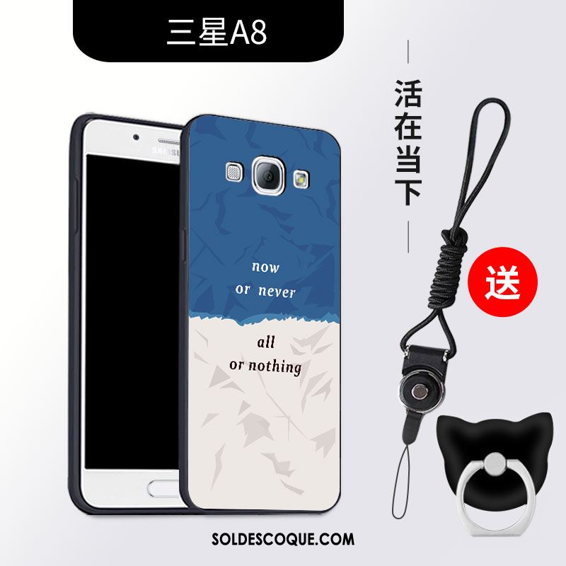 Coque Samsung Galaxy A8 Étui Incassable Protection Délavé En Daim Tout Compris En Ligne