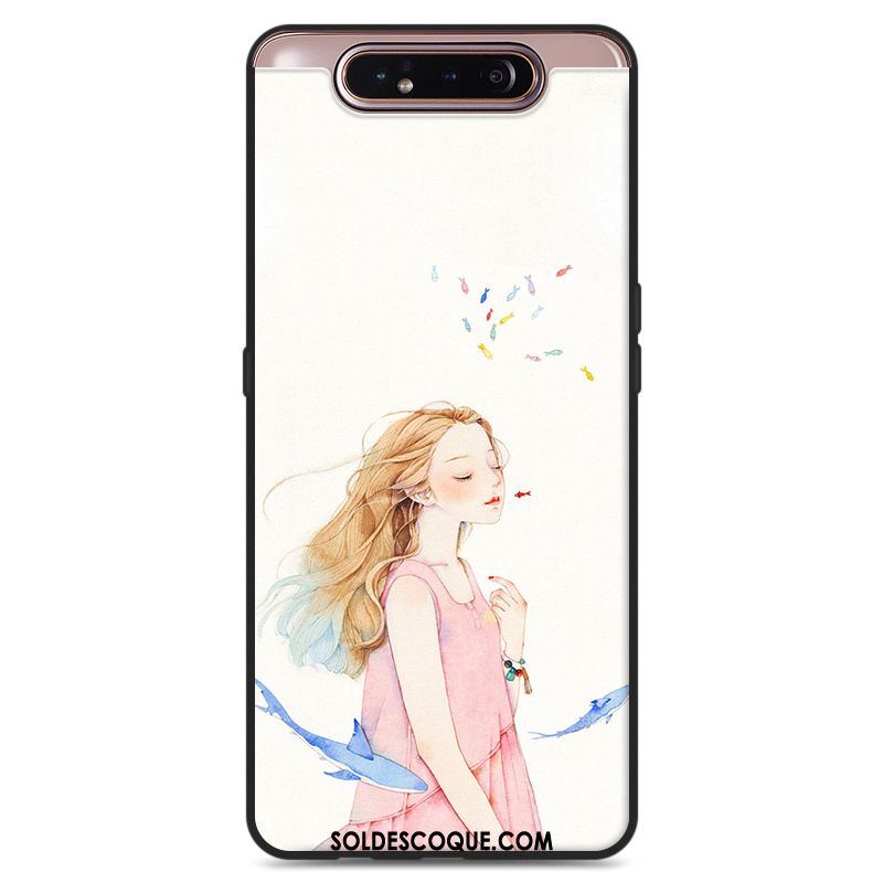 Coque Samsung Galaxy A80 Protection Petit Étoile Art Étui Housse Soldes