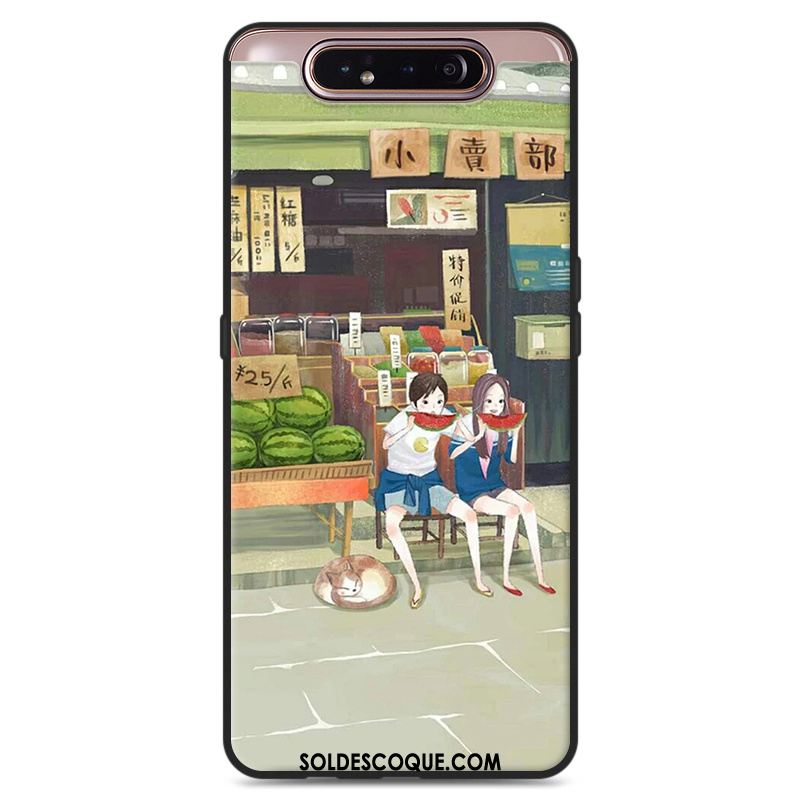 Coque Samsung Galaxy A80 Protection Petit Étoile Art Étui Housse Soldes