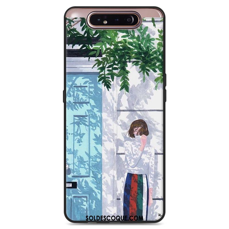 Coque Samsung Galaxy A80 Protection Petit Étoile Art Étui Housse Soldes