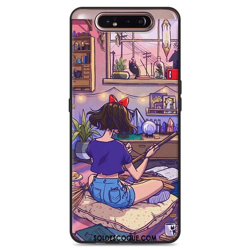 Coque Samsung Galaxy A80 Protection Petit Étoile Art Étui Housse Soldes