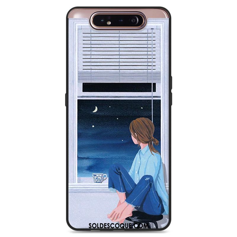 Coque Samsung Galaxy A80 Protection Petit Étoile Art Étui Housse Soldes