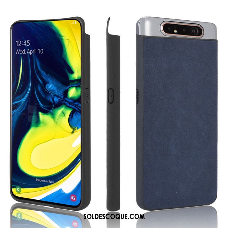 Coque Samsung Galaxy A80 Protection Téléphone Portable Bleu Difficile Étoile En Vente