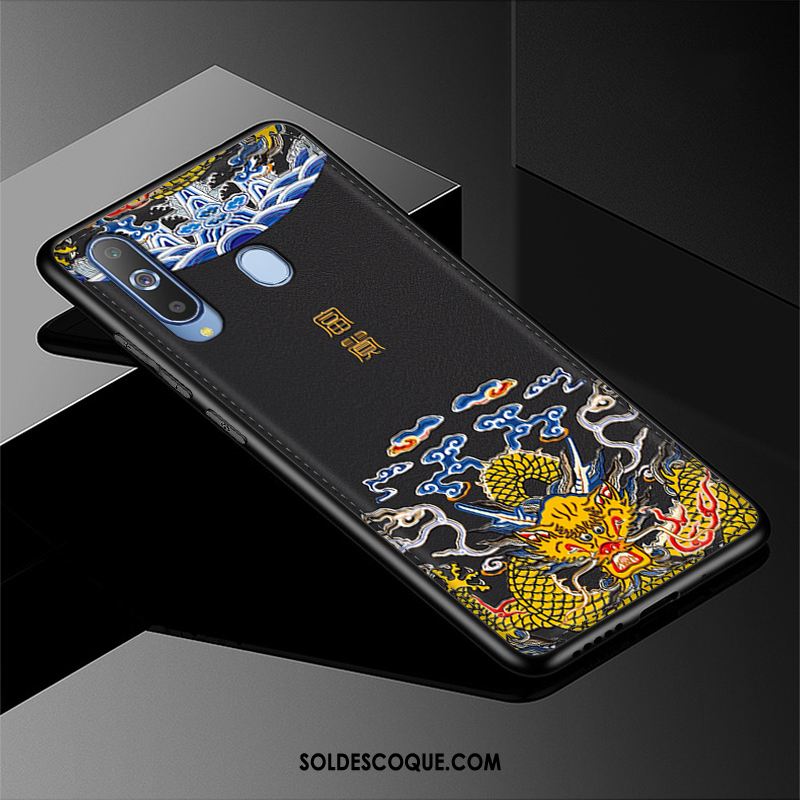 Coque Samsung Galaxy A8s Amoureux Gris Cuir Téléphone Portable Modèle Fleurie France