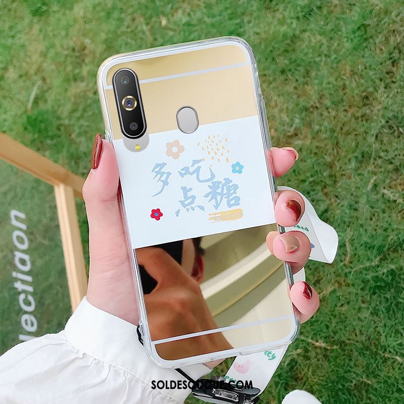 Coque Samsung Galaxy A8s Cœur Téléphone Portable Peinture Fluide Doux Miroir Soldes