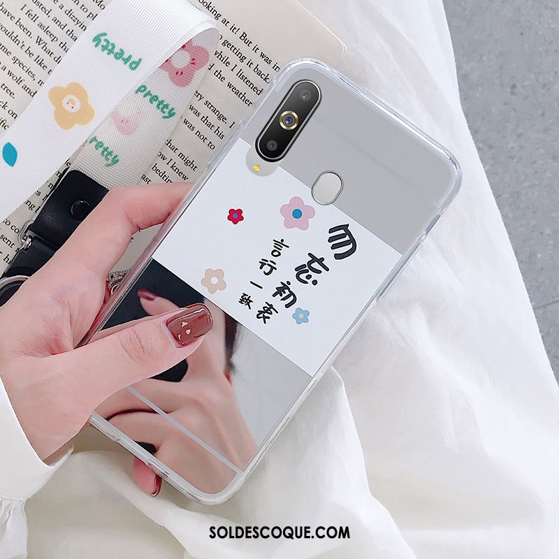 Coque Samsung Galaxy A8s Cœur Téléphone Portable Peinture Fluide Doux Miroir Soldes