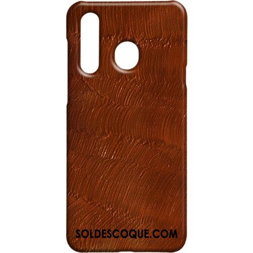 Coque Samsung Galaxy A8s Protection Métal Délavé En Daim Étui Vent Pas Cher