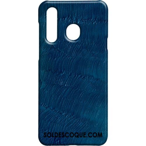 Coque Samsung Galaxy A8s Protection Métal Délavé En Daim Étui Vent Pas Cher