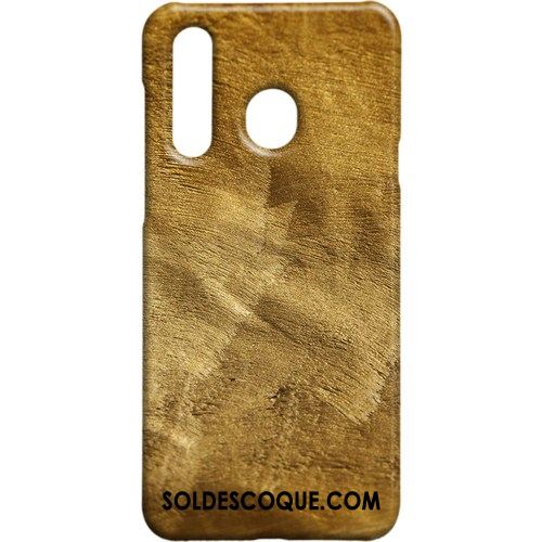 Coque Samsung Galaxy A8s Protection Métal Délavé En Daim Étui Vent Pas Cher