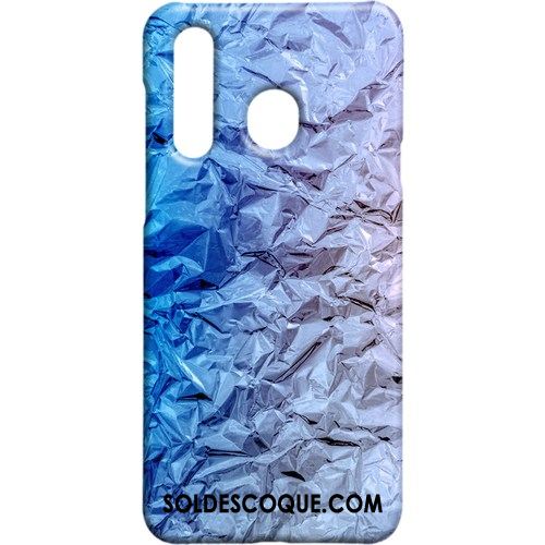 Coque Samsung Galaxy A8s Protection Métal Délavé En Daim Étui Vent Pas Cher