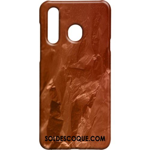 Coque Samsung Galaxy A8s Protection Métal Délavé En Daim Étui Vent Pas Cher