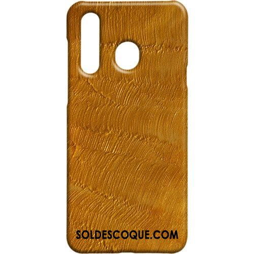 Coque Samsung Galaxy A8s Protection Métal Délavé En Daim Étui Vent Pas Cher