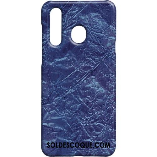 Coque Samsung Galaxy A8s Protection Métal Délavé En Daim Étui Vent Pas Cher