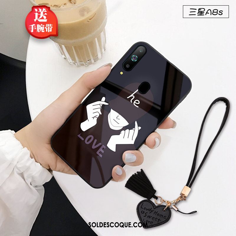 Coque Samsung Galaxy A8s Rose Étui Marque De Tendance Dessin Animé Petit France