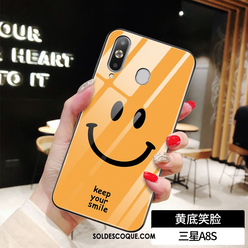 Coque Samsung Galaxy A8s Tout Compris Étoile Marque De Tendance Jaune Verre France