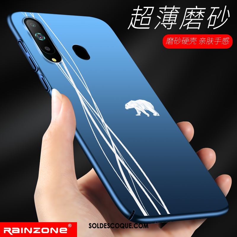 Coque Samsung Galaxy A8s Étoile Créatif Bleu Délavé En Daim Silicone Pas Cher