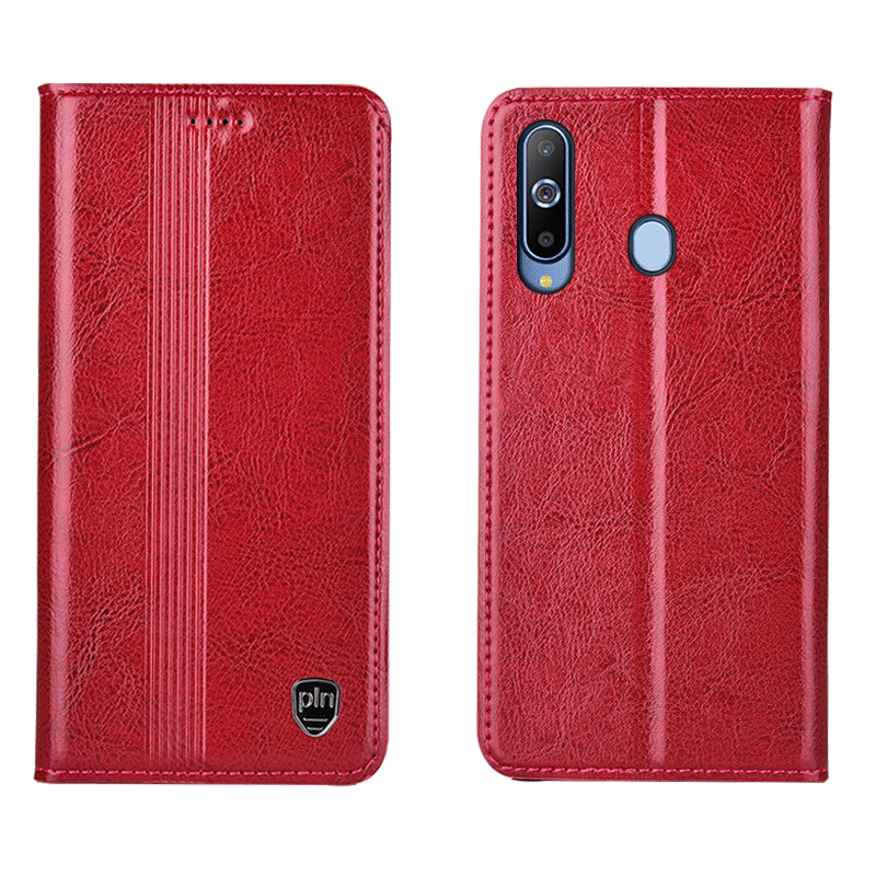 Coque Samsung Galaxy A8s Étui Étui En Cuir Étoile Incassable Cuir Véritable Soldes