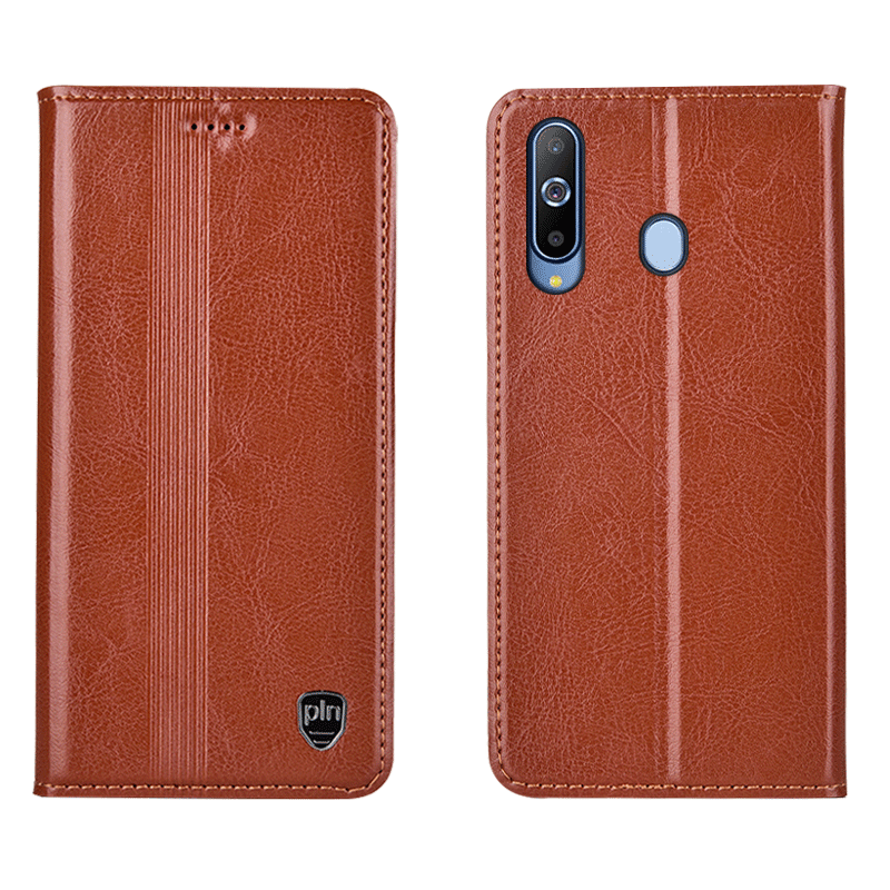 Coque Samsung Galaxy A8s Étui Étui En Cuir Étoile Incassable Cuir Véritable Soldes