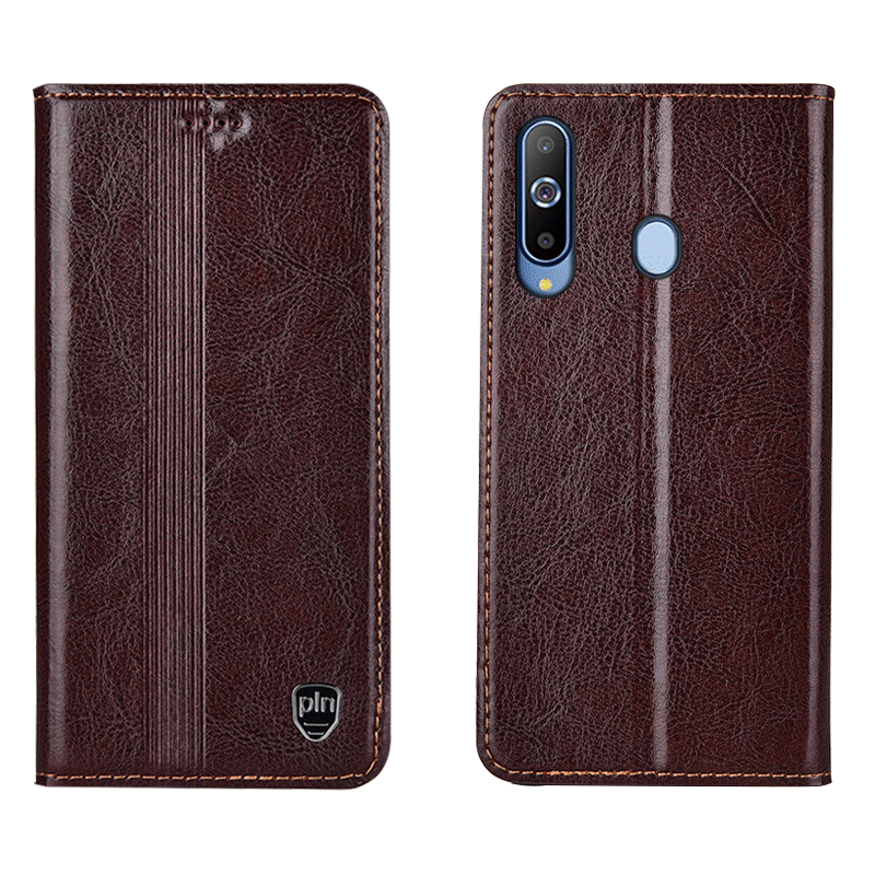 Coque Samsung Galaxy A8s Étui Étui En Cuir Étoile Incassable Cuir Véritable Soldes