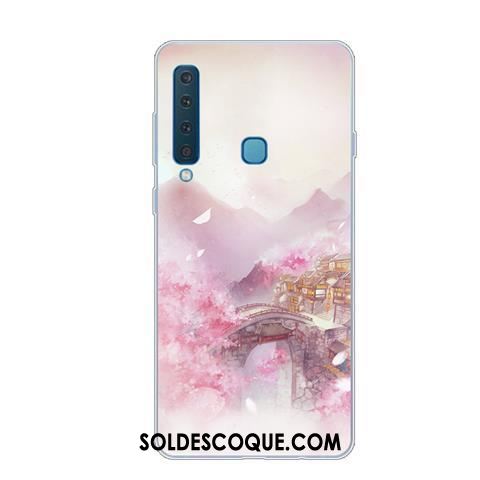 Coque Samsung Galaxy A9 2018 Dessin Animé Rose Étui Étoile Téléphone Portable Soldes