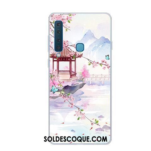 Coque Samsung Galaxy A9 2018 Dessin Animé Rose Étui Étoile Téléphone Portable Soldes