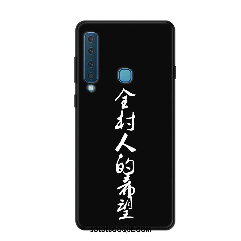 Coque Samsung Galaxy A9 2018 Drôle Étui Noir Étoile Incassable France