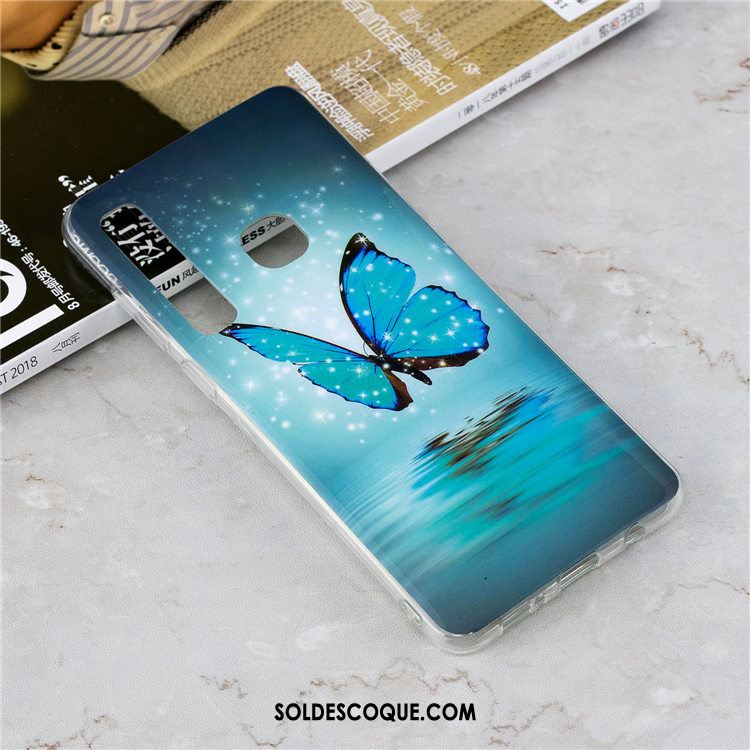 Coque Samsung Galaxy A9 2018 Ornements Suspendus Téléphone Portable Étoile Silicone Rose Housse France