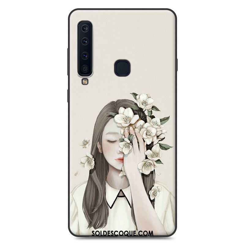 Coque Samsung Galaxy A9 2018 Rose Fluide Doux Incassable Téléphone Portable Étoile Soldes