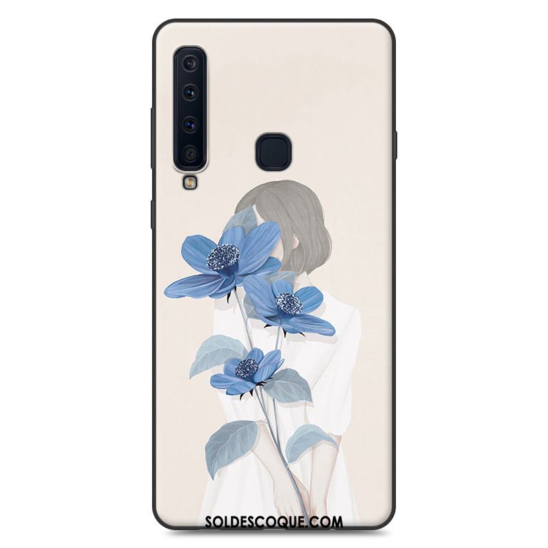 Coque Samsung Galaxy A9 2018 Rose Fluide Doux Incassable Téléphone Portable Étoile Soldes