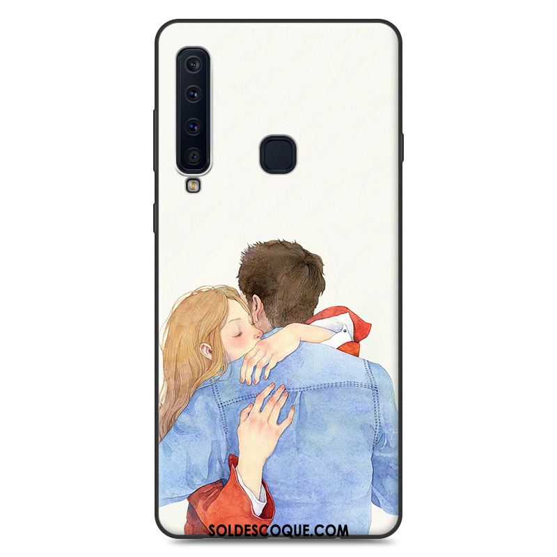 Coque Samsung Galaxy A9 2018 Rose Fluide Doux Incassable Téléphone Portable Étoile Soldes