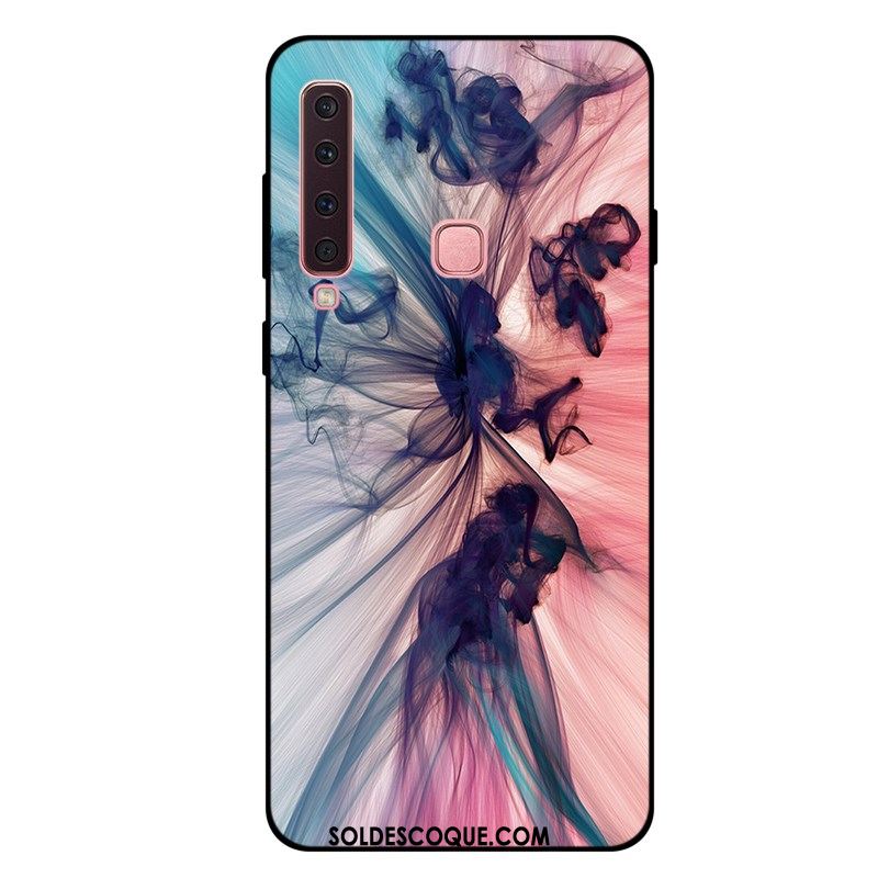 Coque Samsung Galaxy A9 2018 Tout Compris Bleu Téléphone Portable Étoile Étui Pas Cher