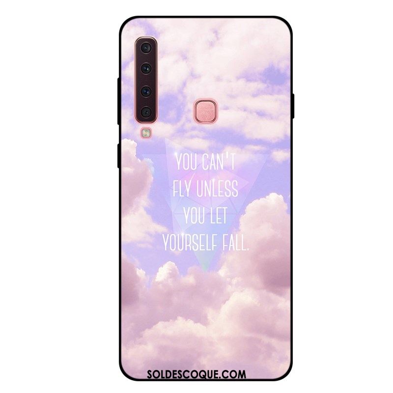 Coque Samsung Galaxy A9 2018 Tout Compris Bleu Téléphone Portable Étoile Étui Pas Cher