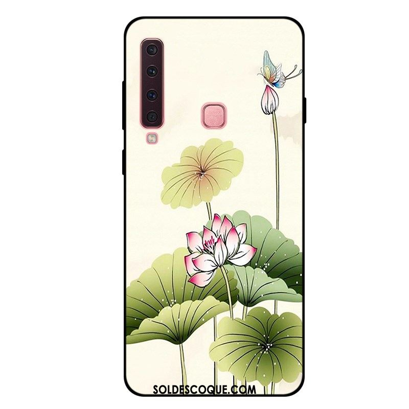 Coque Samsung Galaxy A9 2018 Tout Compris Bleu Téléphone Portable Étoile Étui Pas Cher