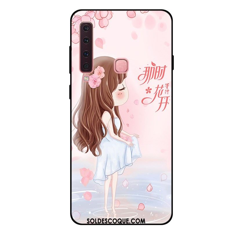 Coque Samsung Galaxy A9 2018 Tout Compris Bleu Téléphone Portable Étoile Étui Pas Cher